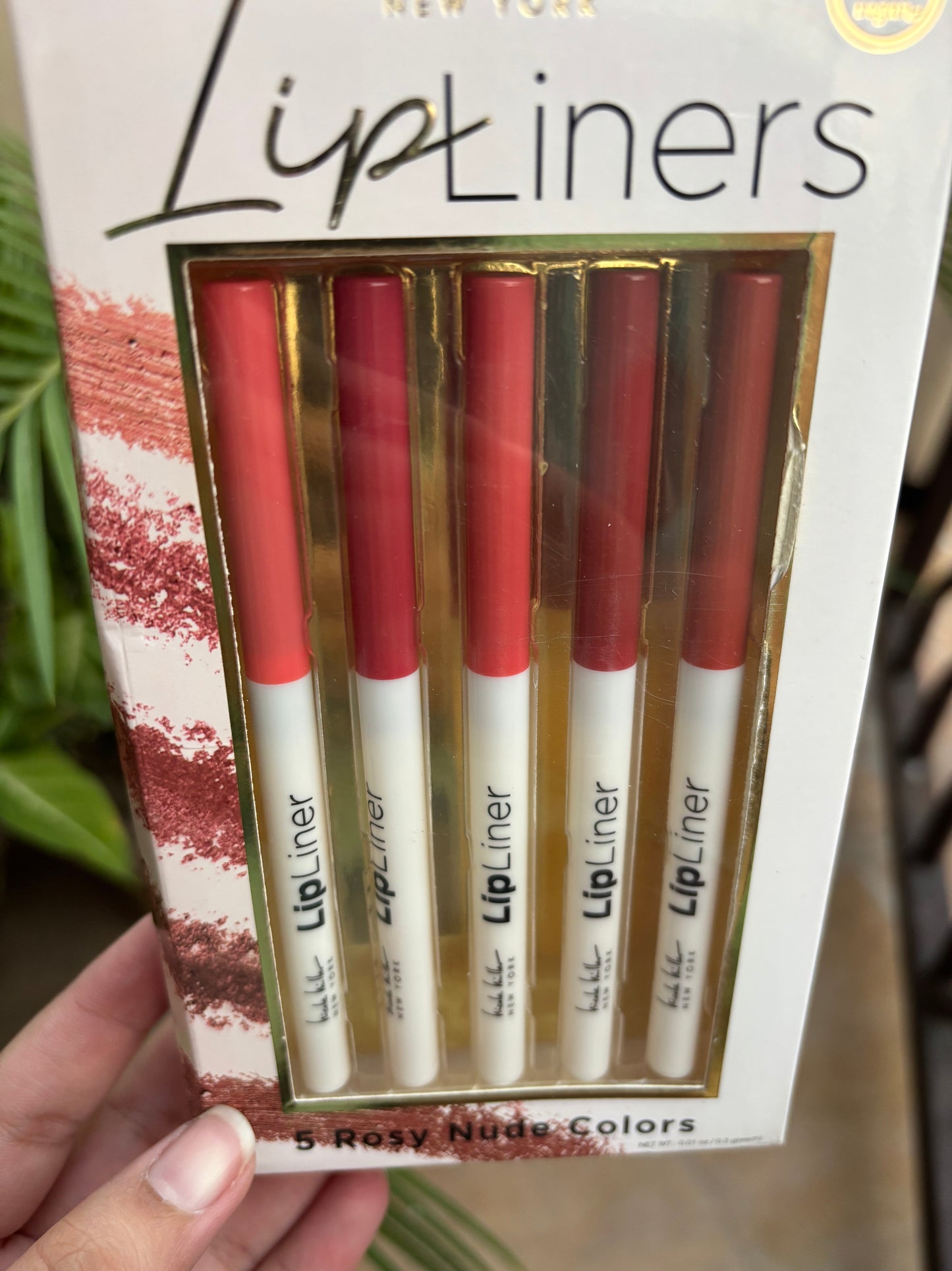 5 Rosy Nude Colors Lip Liner Set