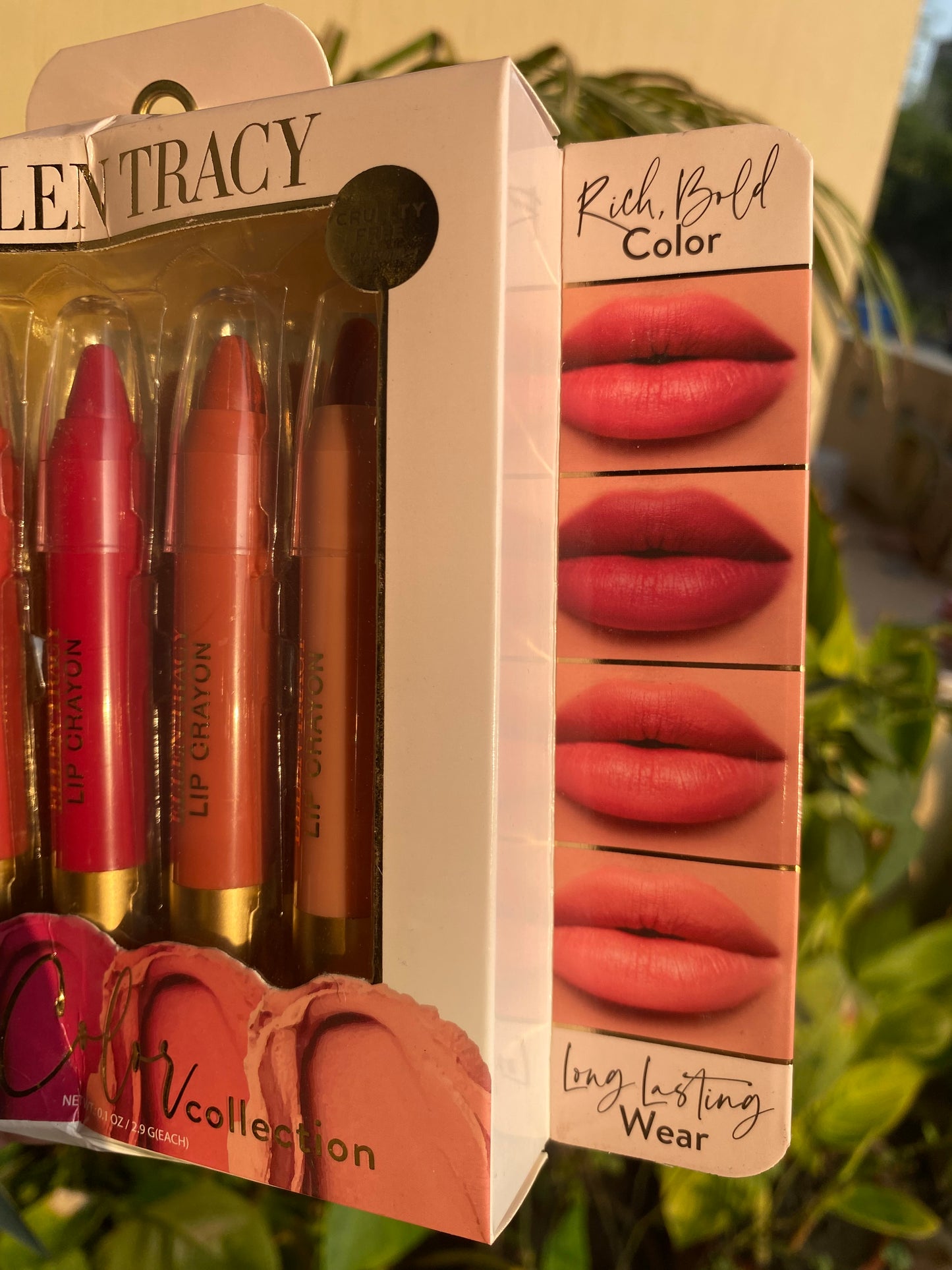 Ellen Tracy Pack of 4 Lip Crayons Pinks and Reds
