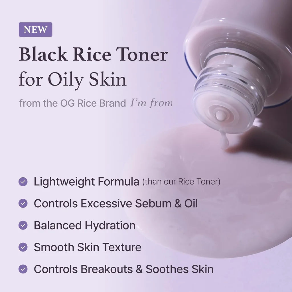 I’m From Black Rice Toner for Oily Skin | Korean Rice Toner
