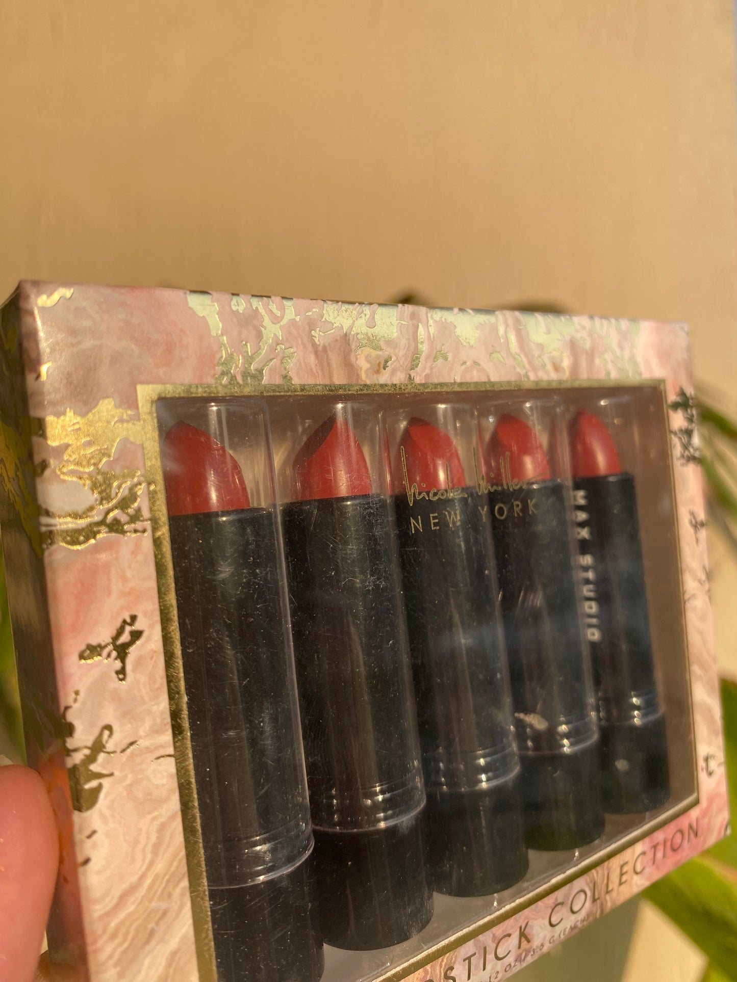 Nicole Hiller Matte Lipstick Set of 5 Bullet Lipsticks Cream Formula