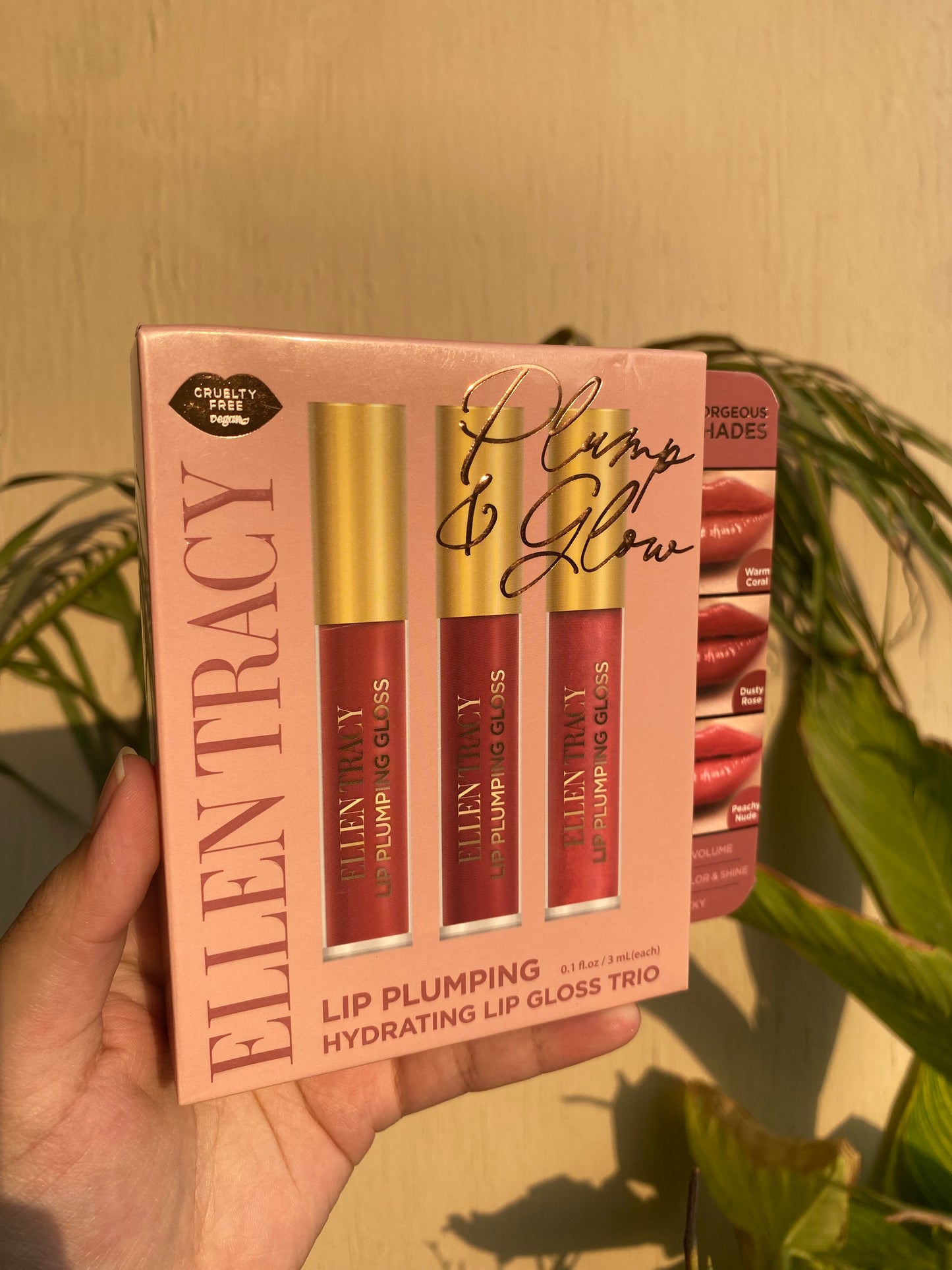 Ellen Tracy Plump & Glow Hydrating Lip Gloss Trio Pack