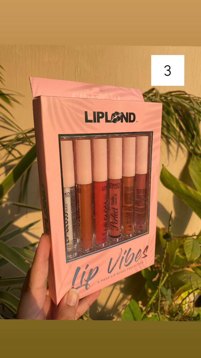 Lipland Lip Vibes Pack of 6 Lip Glosses