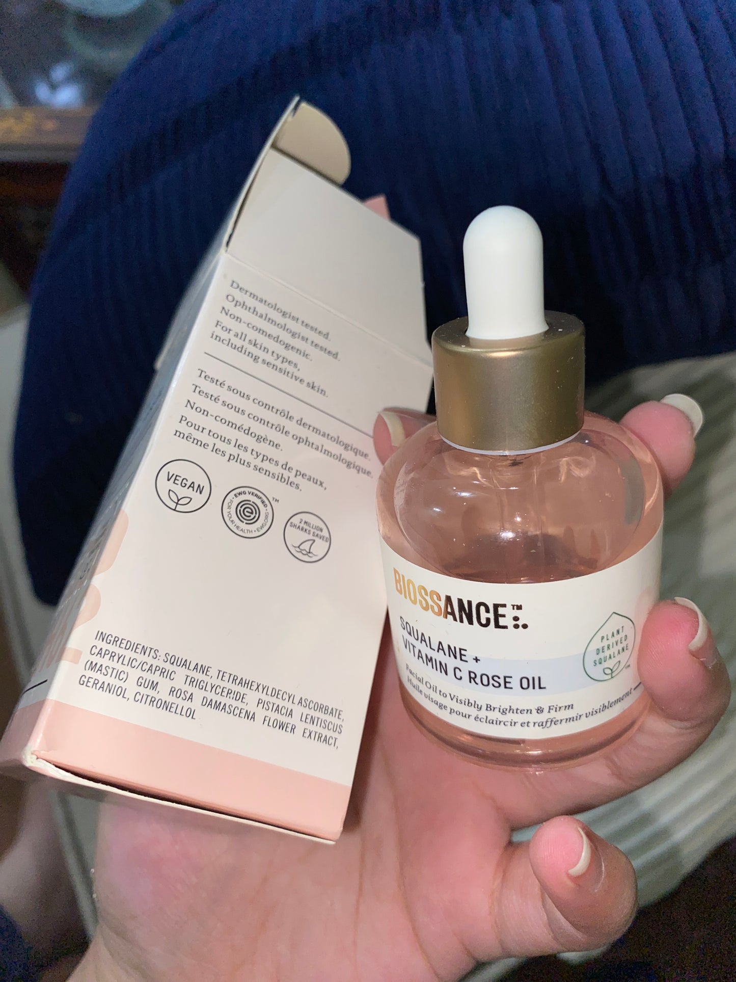 Bioasance Squalane + Vitamin C Rose Oil