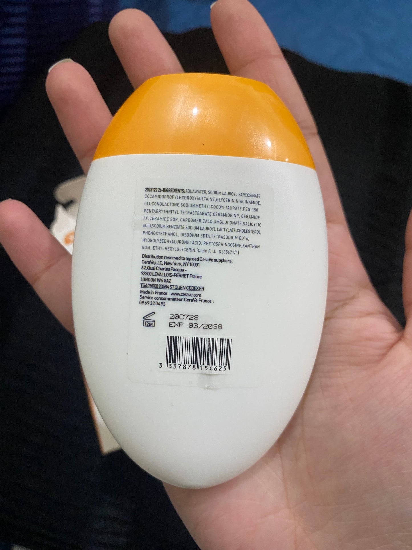Cerave Hydrating Mineral Sunscreen 60spf For Face and Body