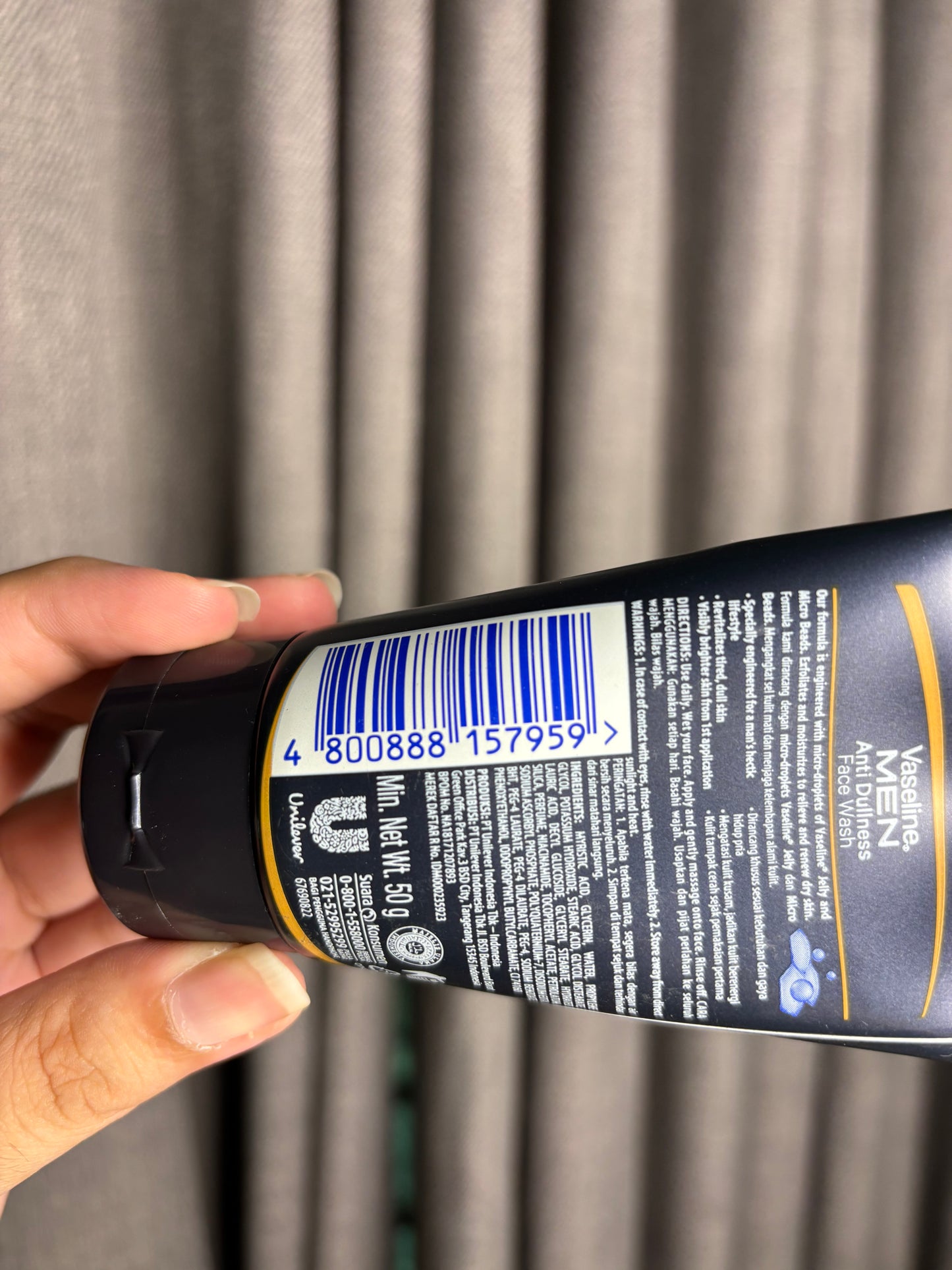 Vaseline Men Anti Dullness Face Scrub