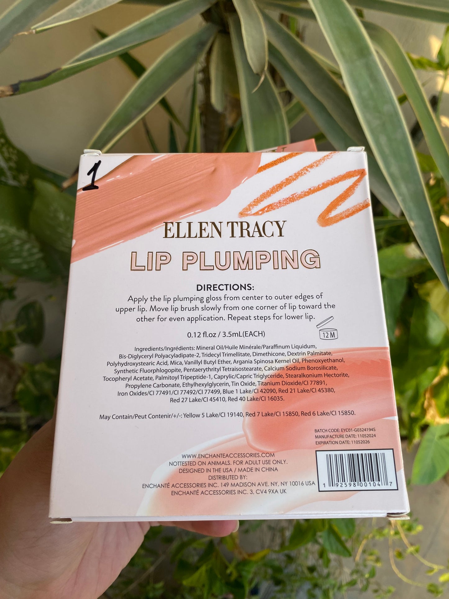 Ellen Tracy Lip Plumping Set of 3 Lip Gloss