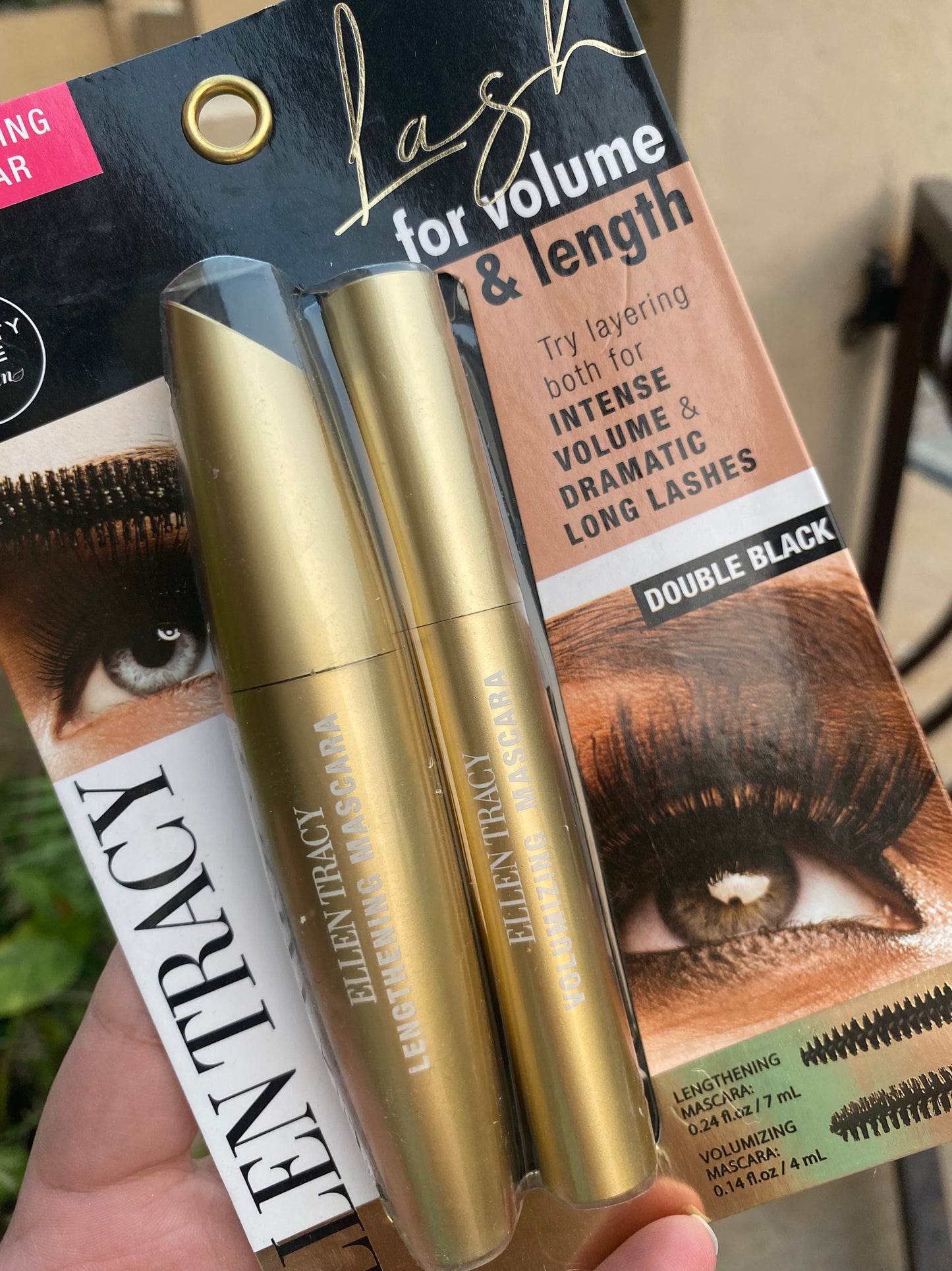 Ellen Tracy Pack of 2 Mascaras Volume & Length Lashes