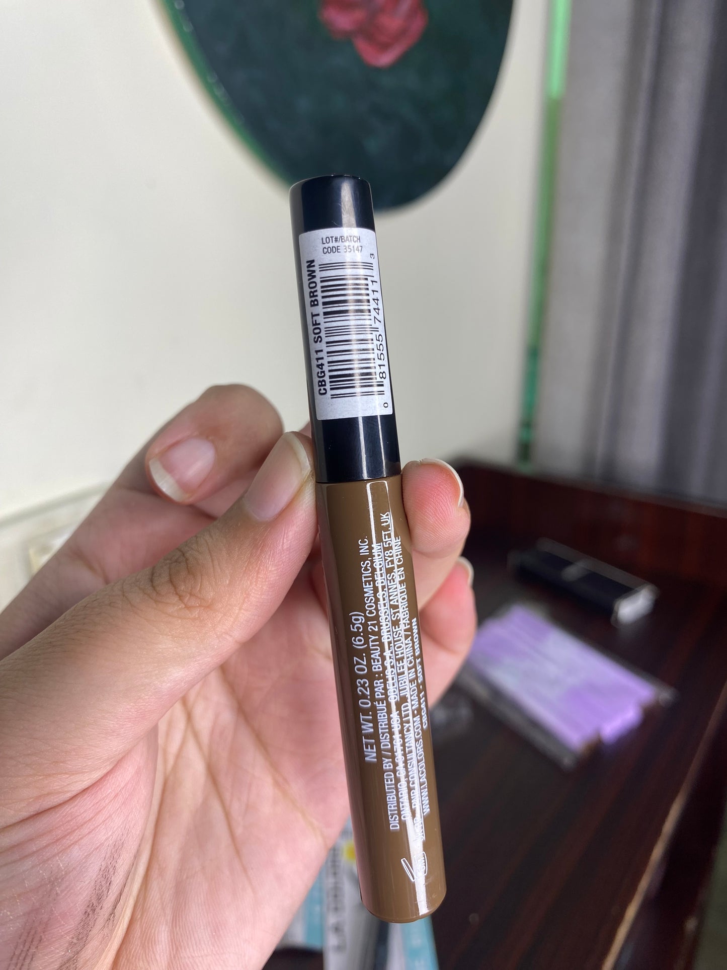 La Colors Tinted Eyebrow Gel Brown Shade