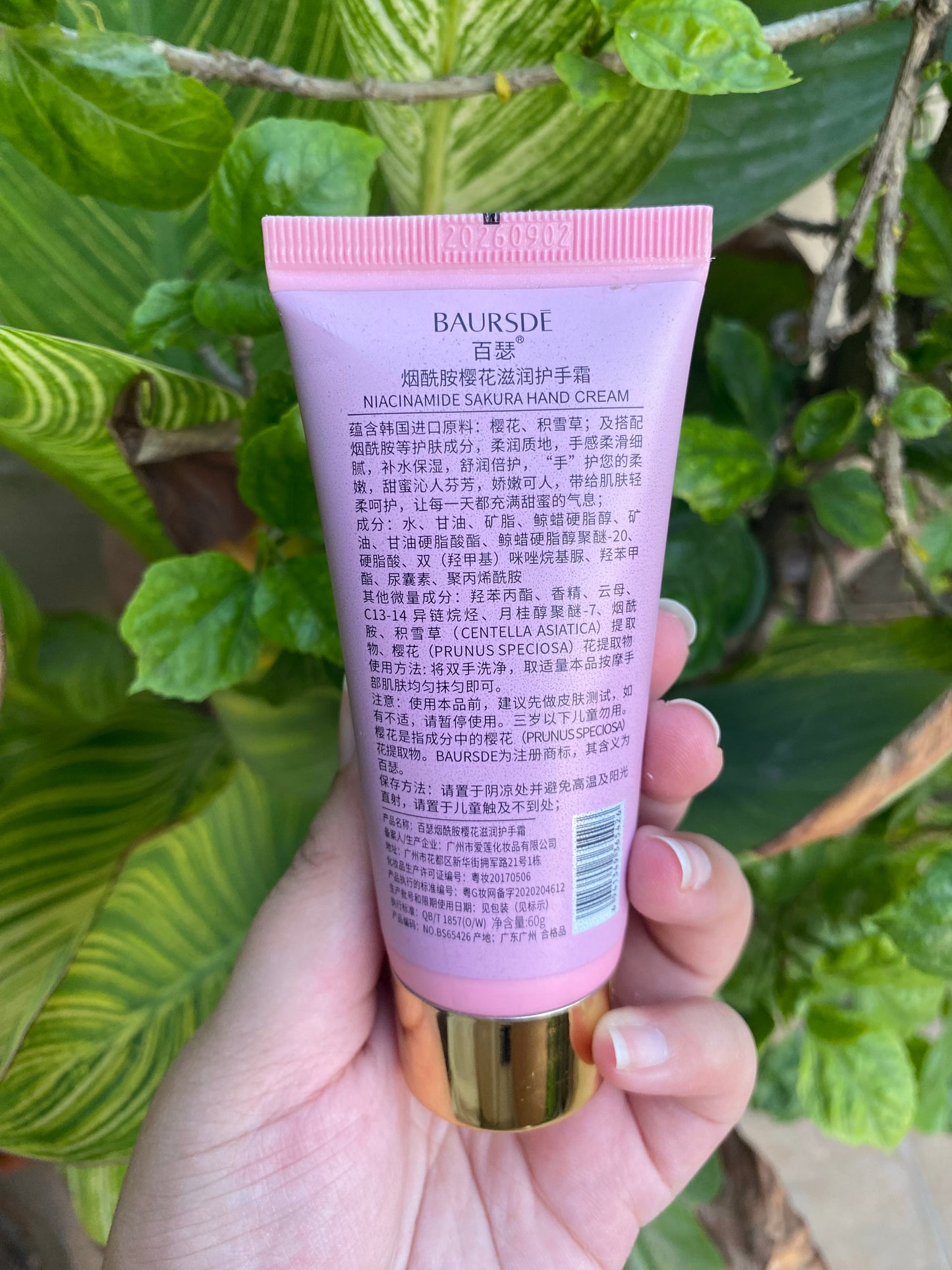 Bauesde Niacinamide Sakura Hand Cream 60g