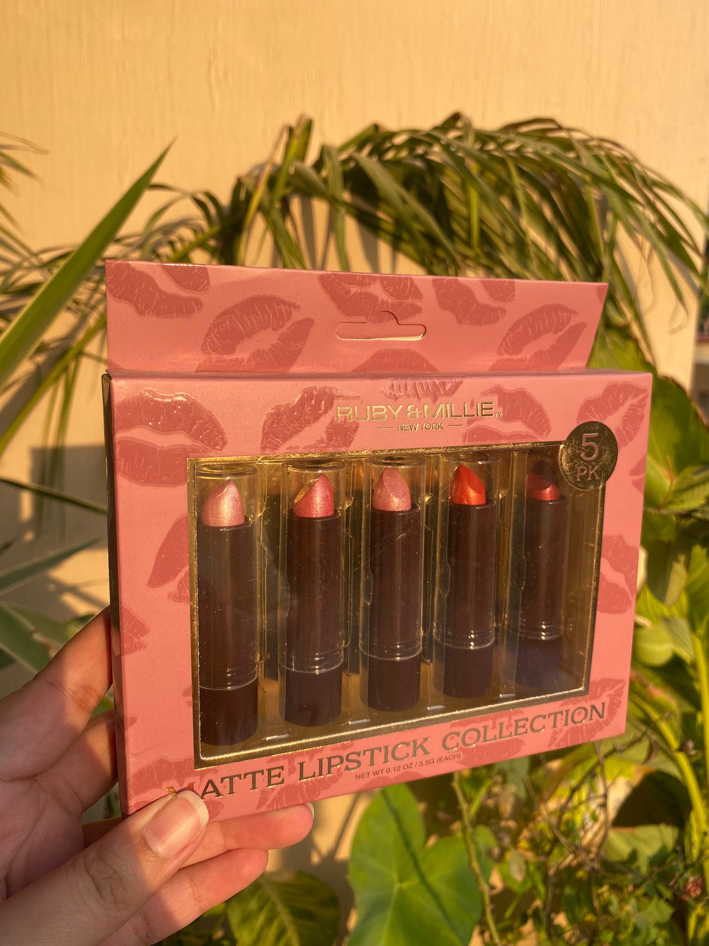 Ruby & Mielle Matte Lipstick Collection Set of 5 Bullet Cream