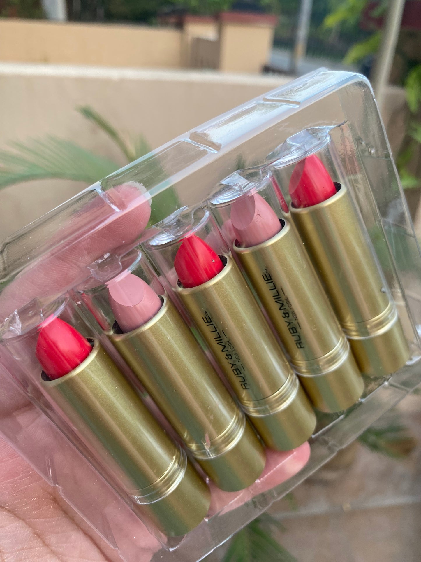 Beauty Concepts Lipstick Set Satin Finish 5 Piece Set Bullet Lipsticks Cream