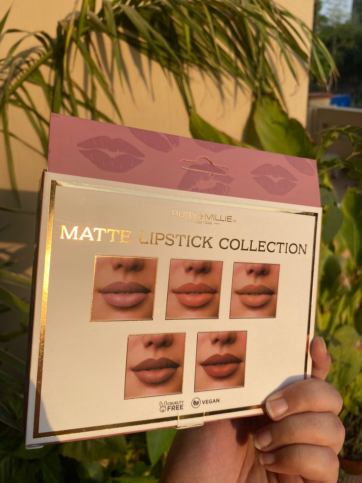 Ruby & Mielle Matte Lipstick Collection Set of 5 Bullet Cream
