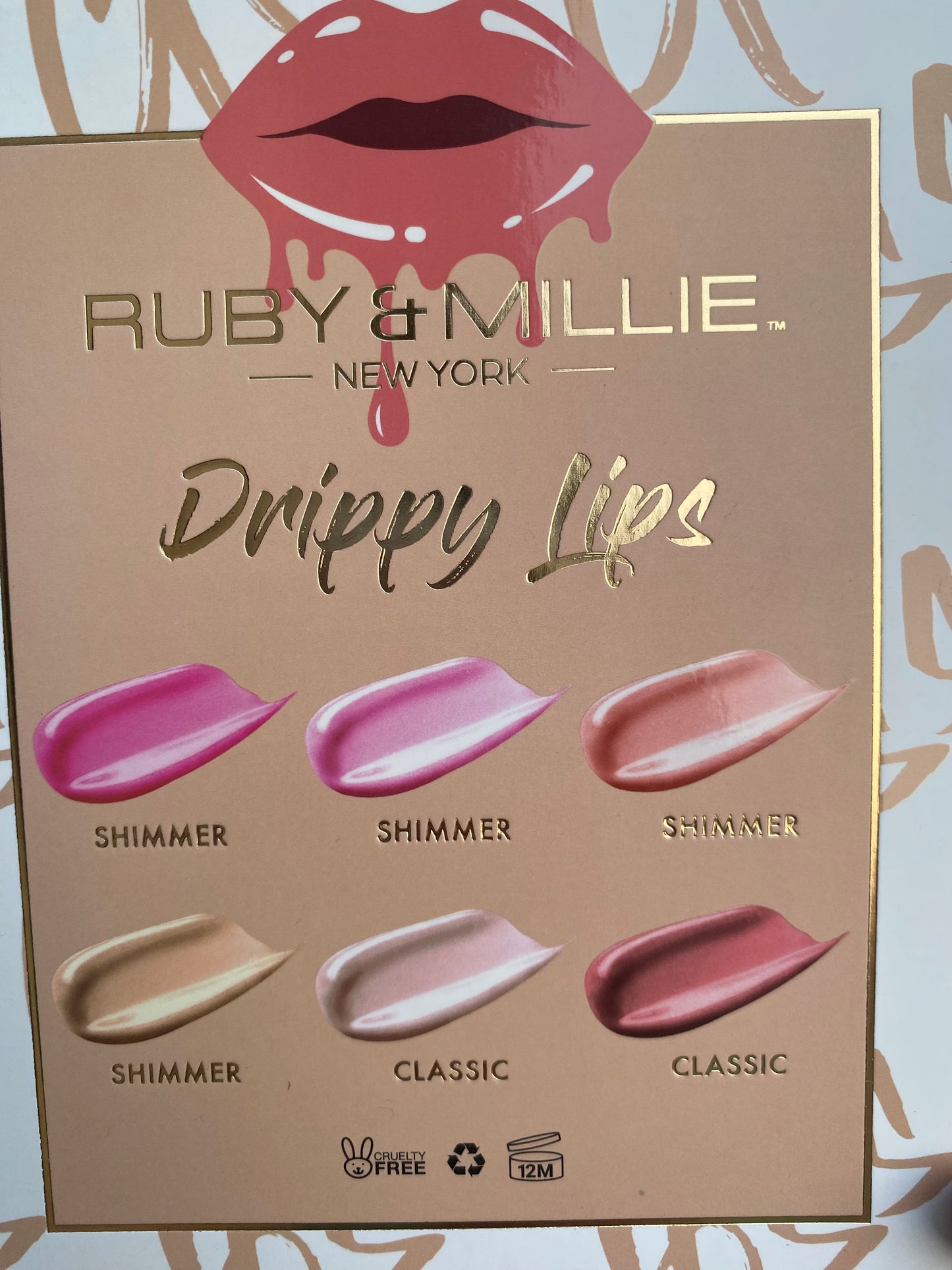 Ruby & Millie Drippy Lips 6 Piece Set Lip Gloss