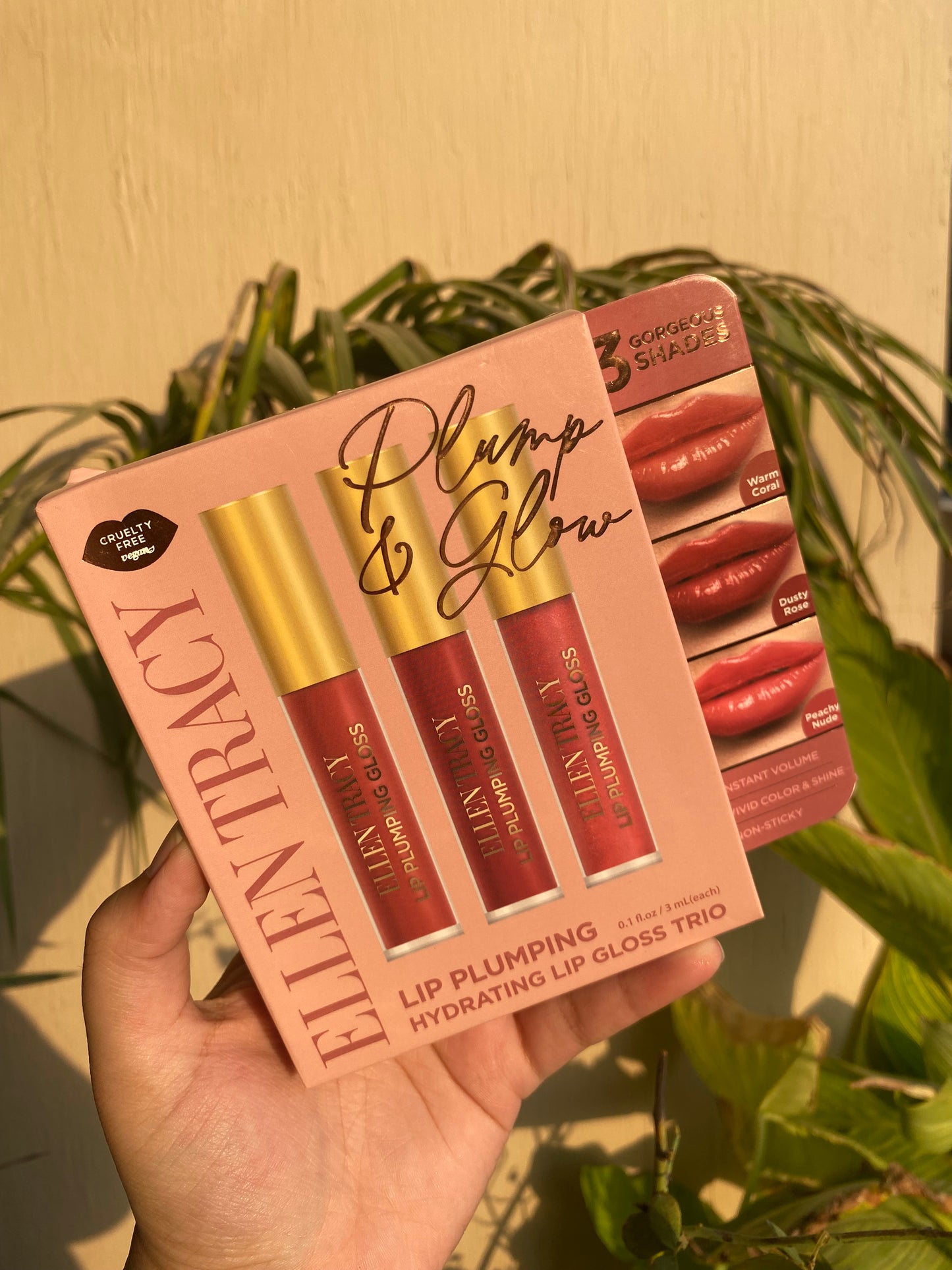 Ellen Tracy Plump & Glow Hydrating Lip Gloss Trio Pack