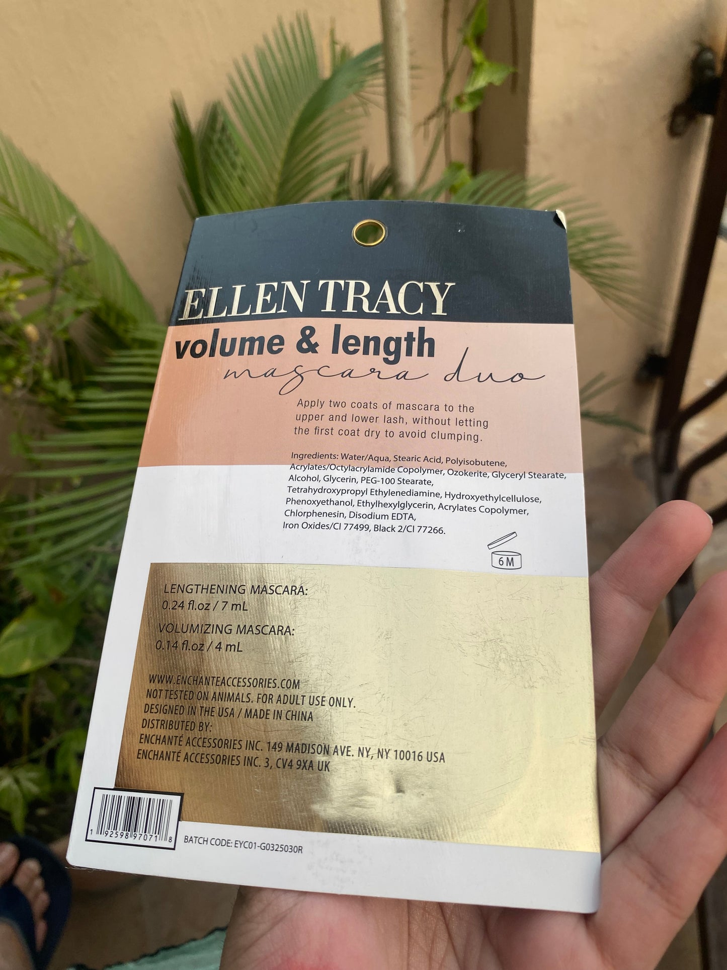 Ellen Tracy Pack of 2 Mascaras Volume & Length Lashes