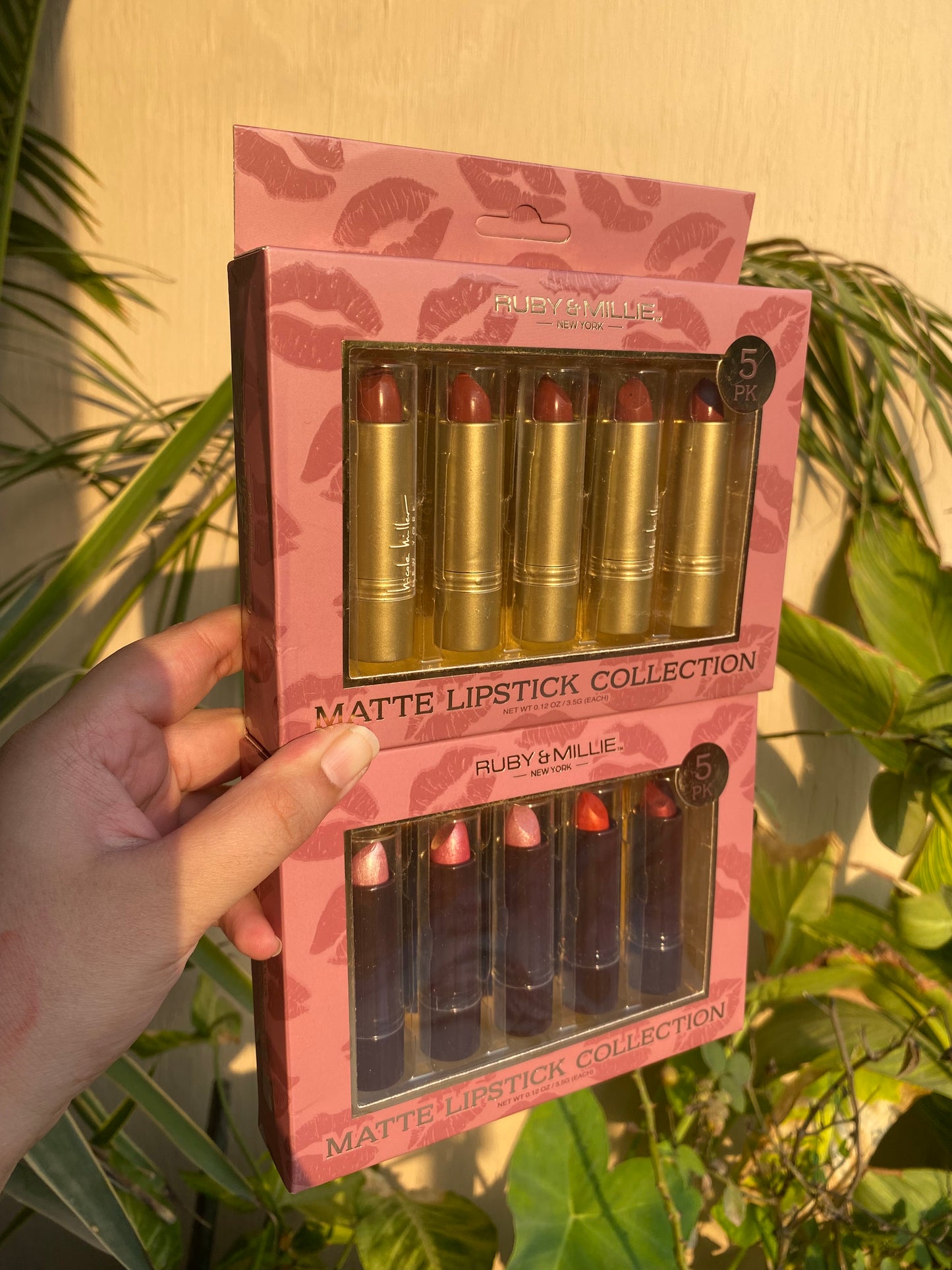 Ruby & Mielle Matte Lipstick Collection Set of 5 Bullet Cream