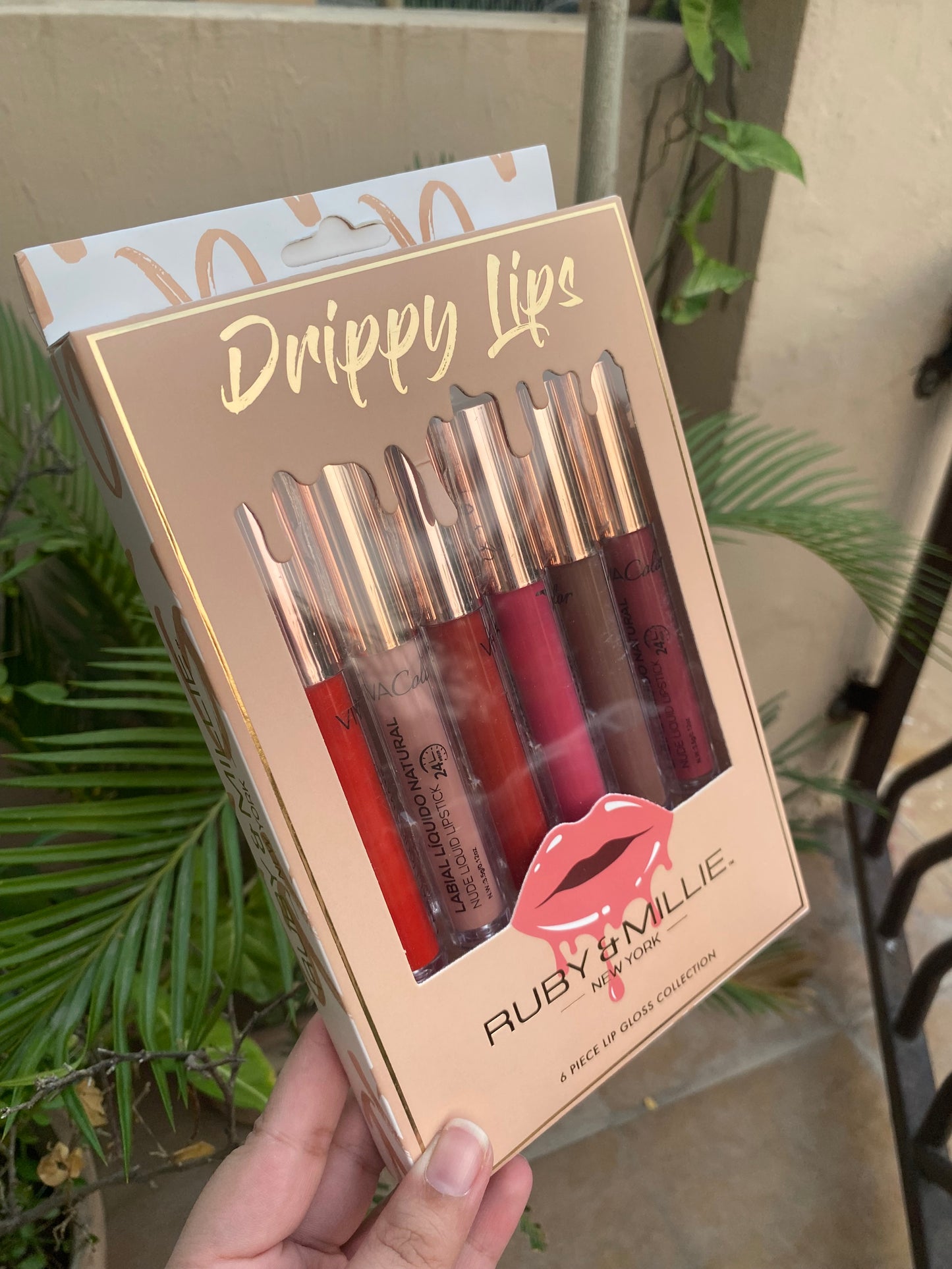 Ruby & Millie Drippy Lips 6 Piece Set Lip Gloss