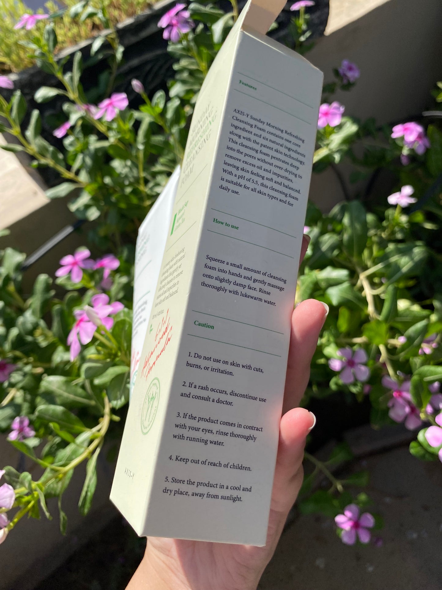 Axis-y Sunday Morning Refreshing Cleansing Foam