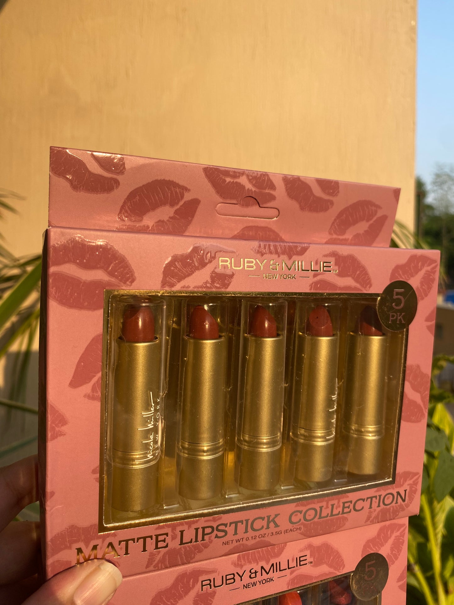 Ruby & Mielle Matte Lipstick Collection Set of 5 Bullet Cream