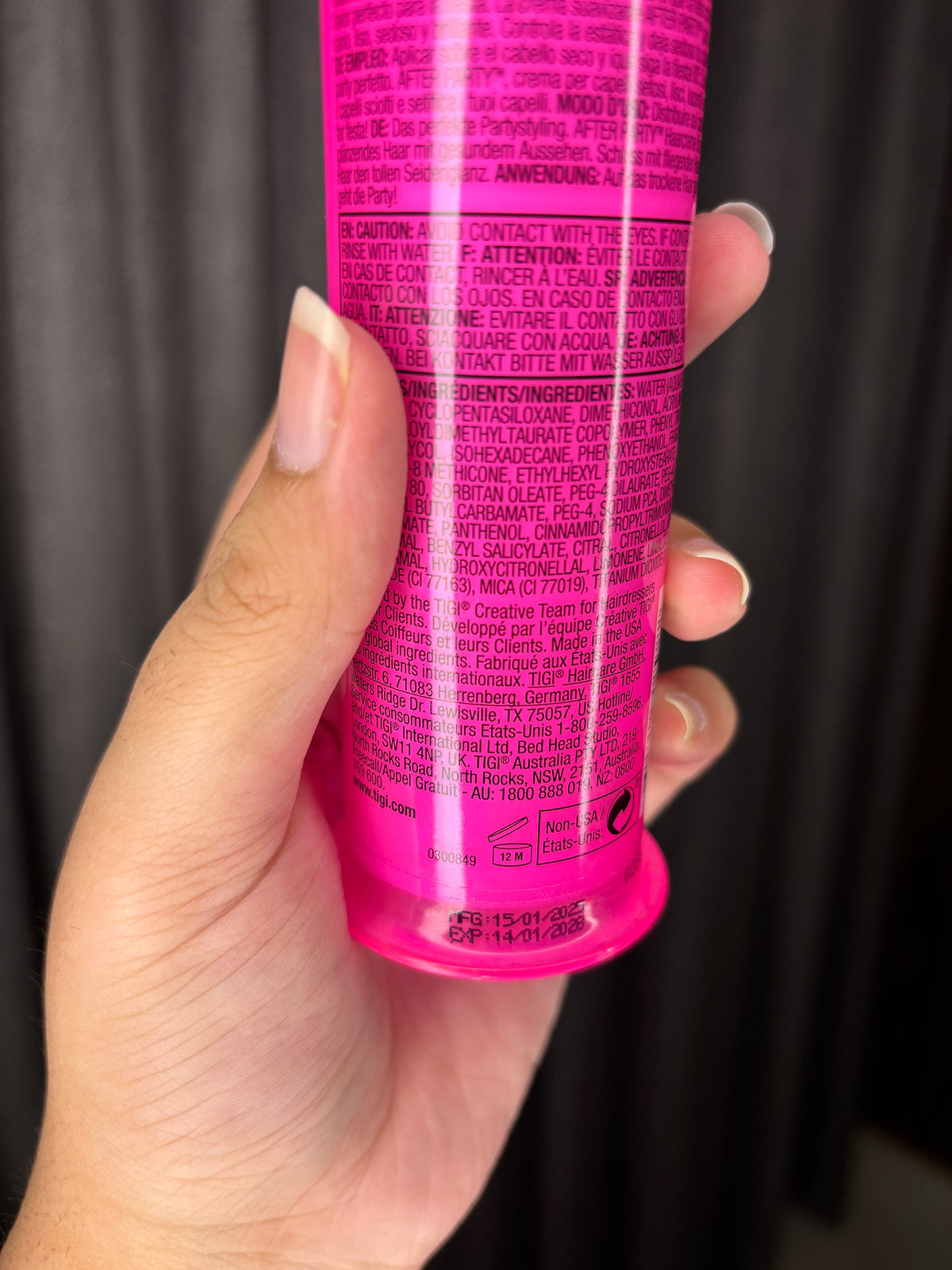 TIGI Bed Head After Party Smoothing Cream | Anti-Frizz Hair Treatment