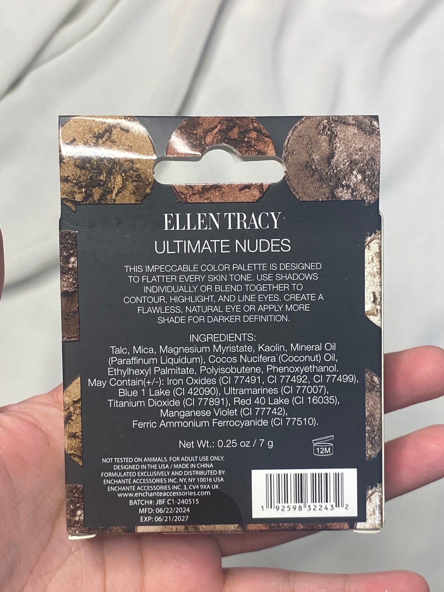 Ellen Tracy Ultimate Nudes Eyeshadow Palette