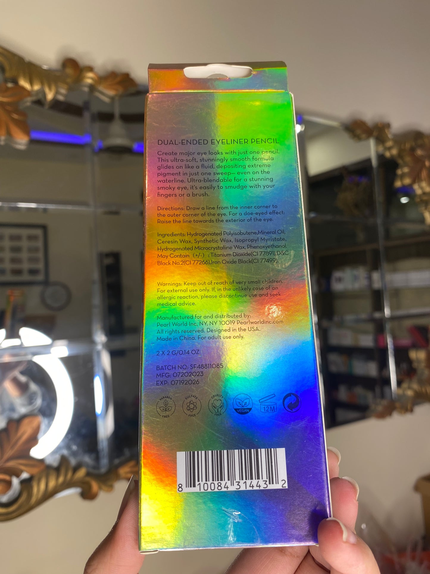 Pearl World Eyeliner Pencil Duo Black & White