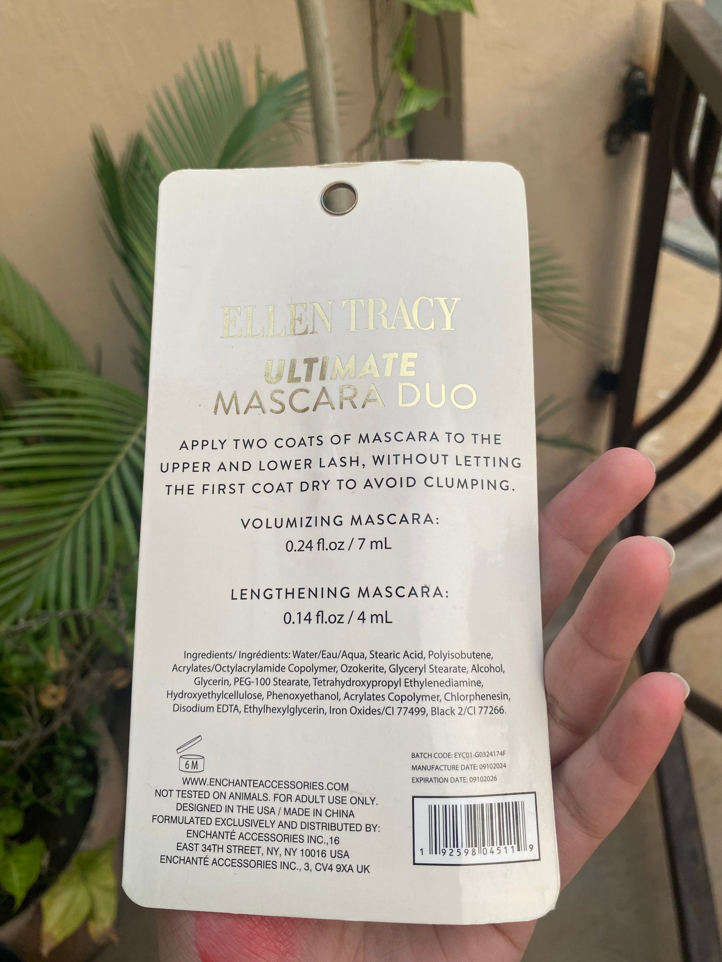 Ellen Tracy Ultimate Mascara Duo Pack of 2 Eye Set