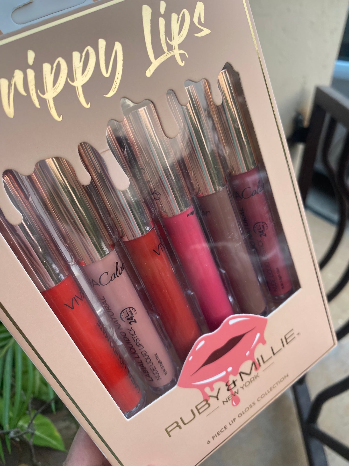 Ruby & Millie Drippy Lips 6 Piece Set Lip Gloss