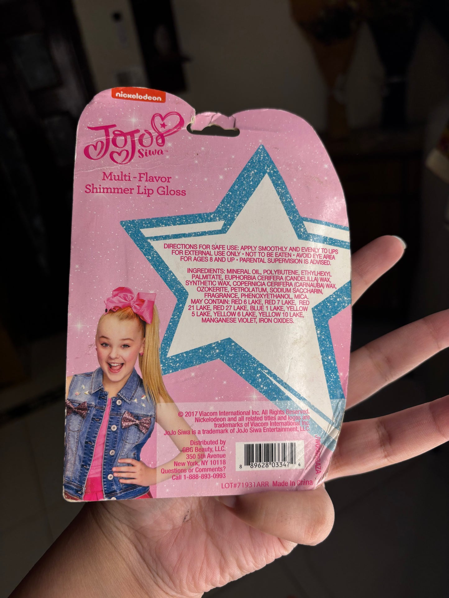 Jojo Siwa Pack of 4 Multi Flavor Shimmer Bejewelled Glosses