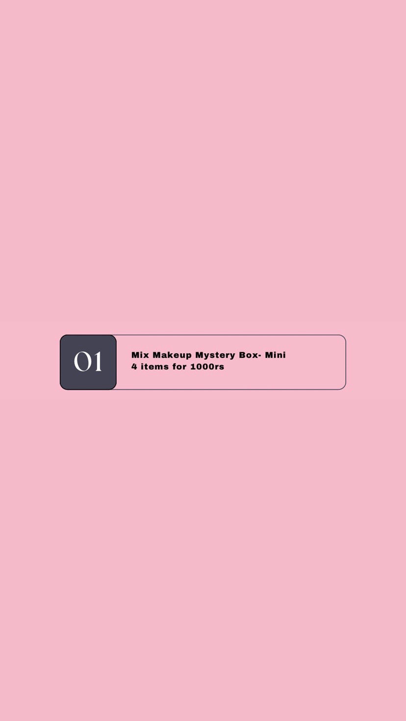 Mystery box 1 - small mix makeup mystery box (4 items)
