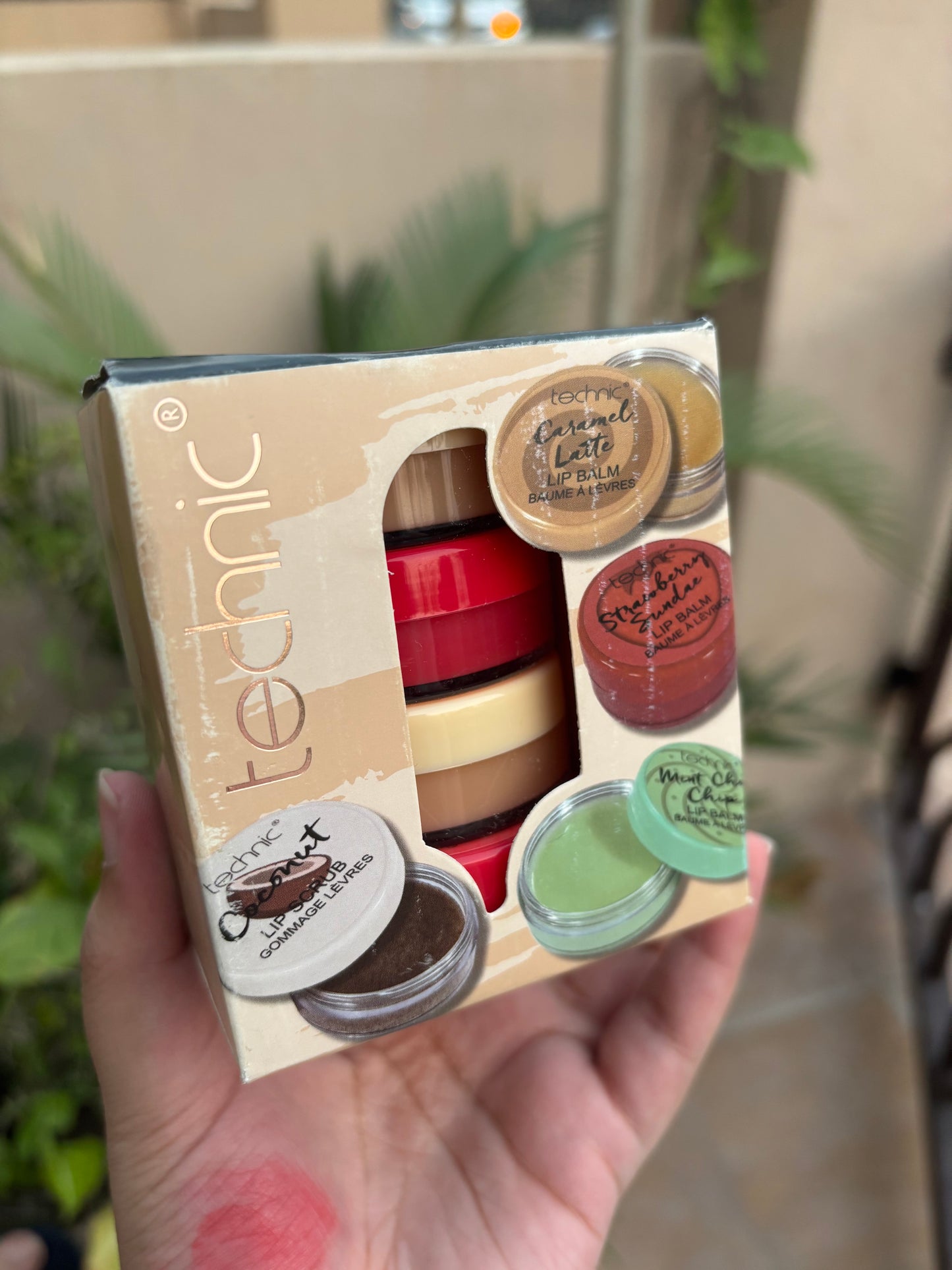 Technic Set of 4 Lip Care Set (Coconut Lip Scrub + Caramel Latte Lip Balm + Strawberry Sundae Lip Balm + Mint Choc Chip Lip Balm) Balms