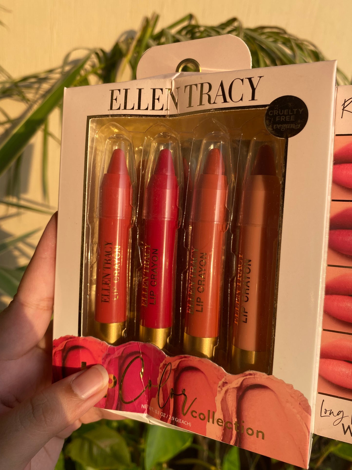 Ellen Tracy Pack of 4 Lip Crayons Pinks and Reds