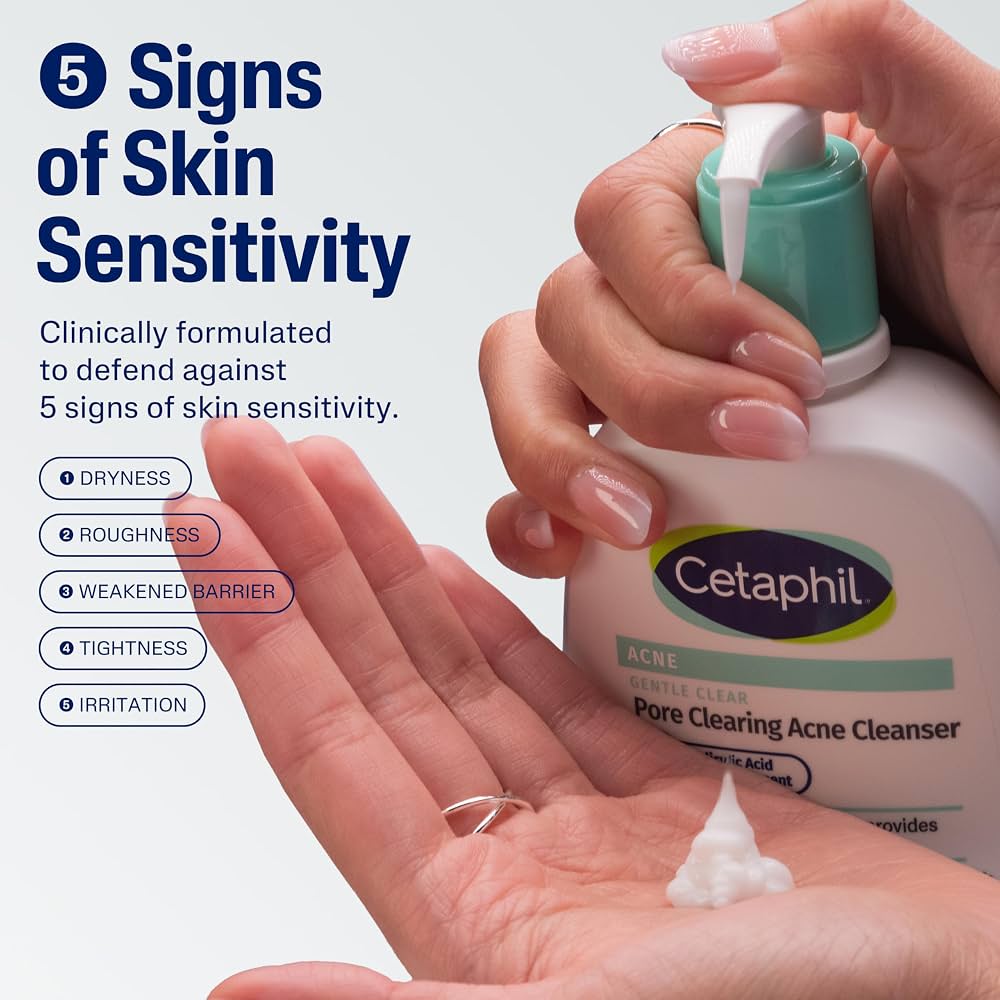 Cetaphil Gentle Clear 2% Salicylic Acid Face Wash 237ml | Acne Cleanser