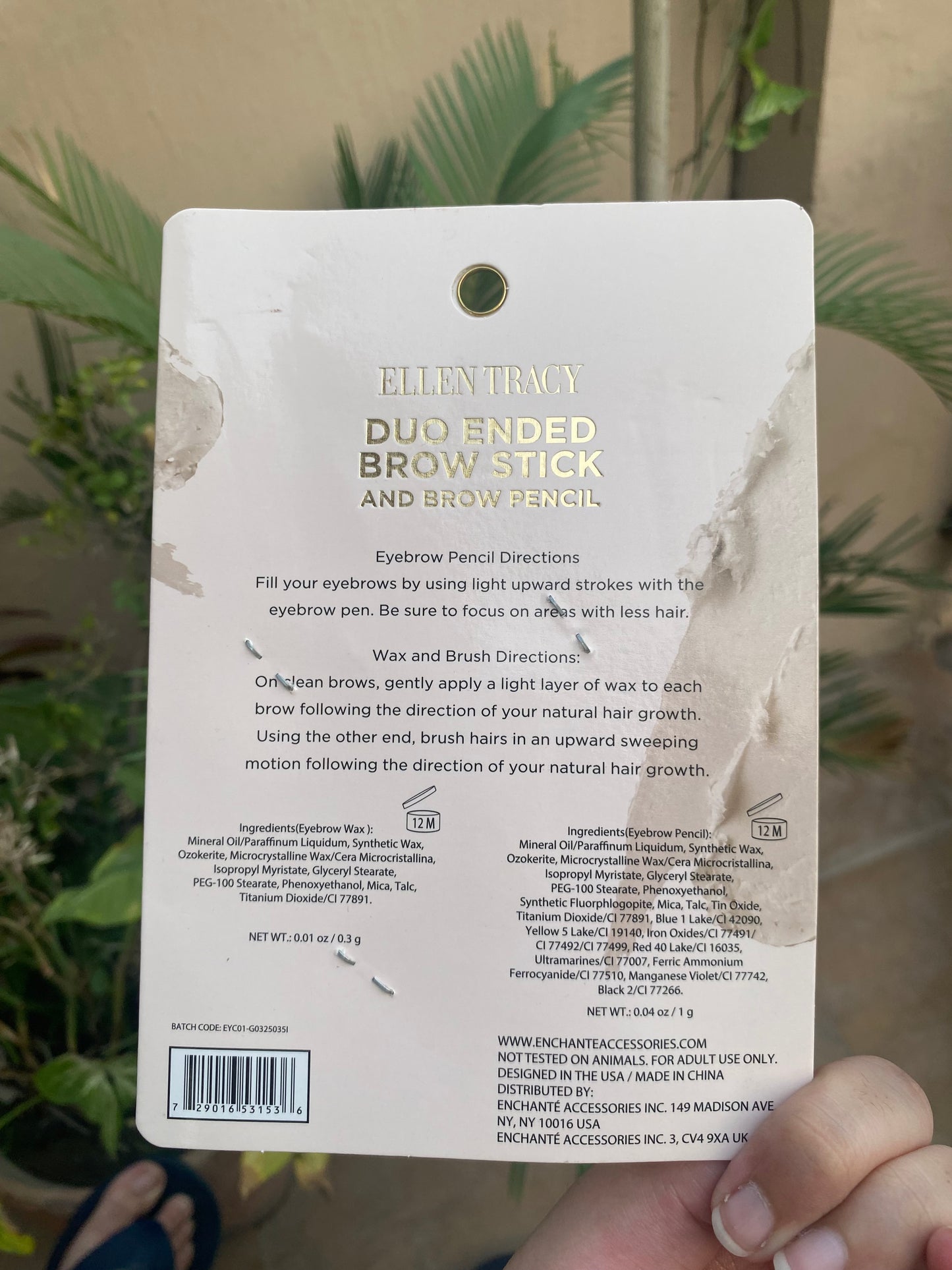 ELLEN TRACY DUO ENDED BROW STICK Pack