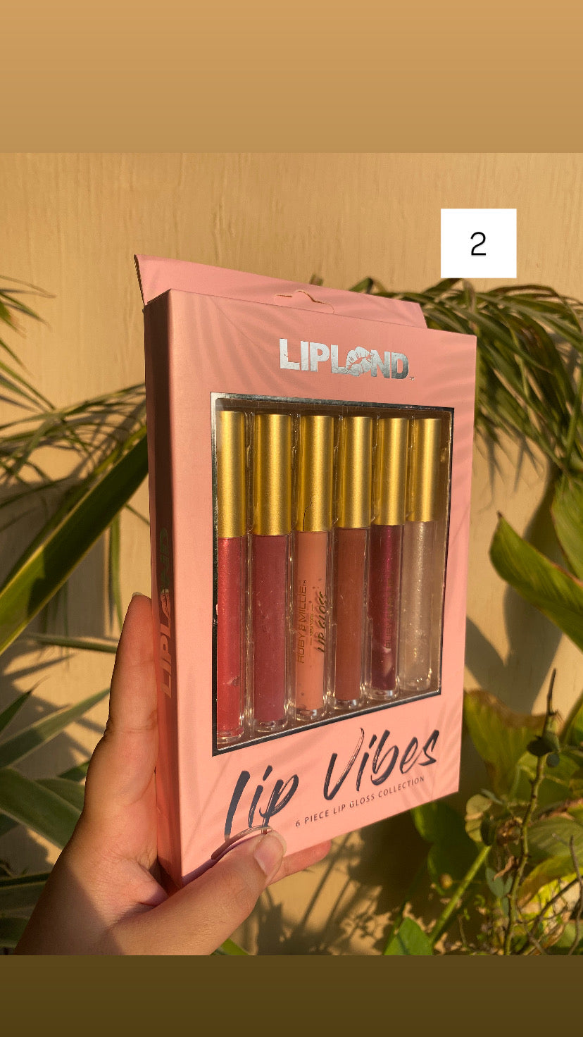 Lipland Lip Vibes Pack of 6 Lip Glosses