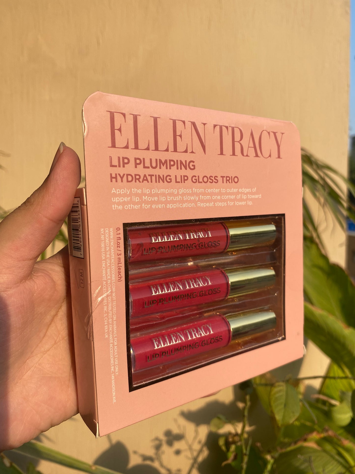 Ellen Tracy Plump & Glow Hydrating Lip Gloss Trio Pack