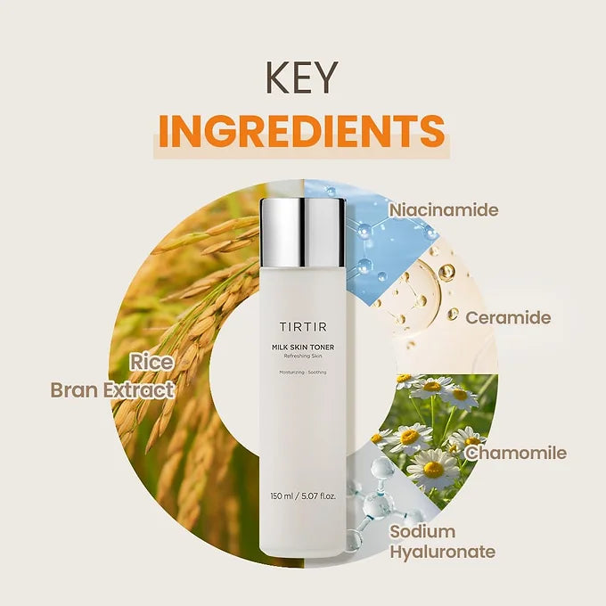 TIRTIR Milk Skin Toner | Hydrating Korean Face Toner for Glowing Skin