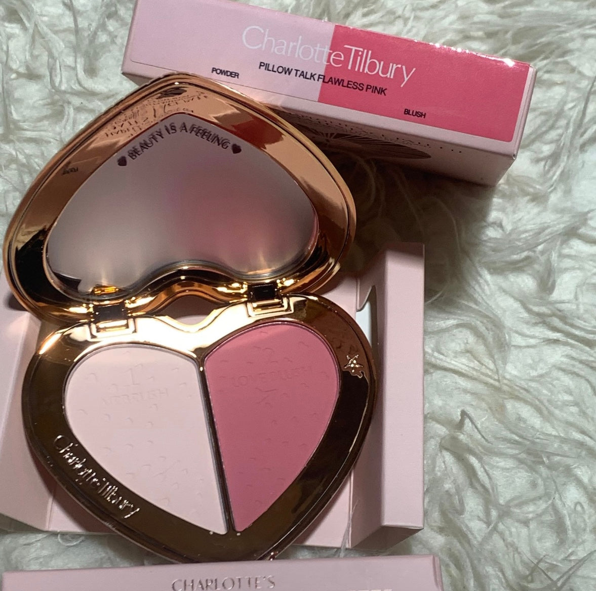 Charlotte Tilbury Pillow Talk FlawLess Pink blush & powder