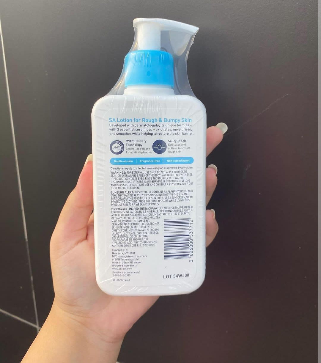 Cerave SA lotion for rough and bumpy skin
