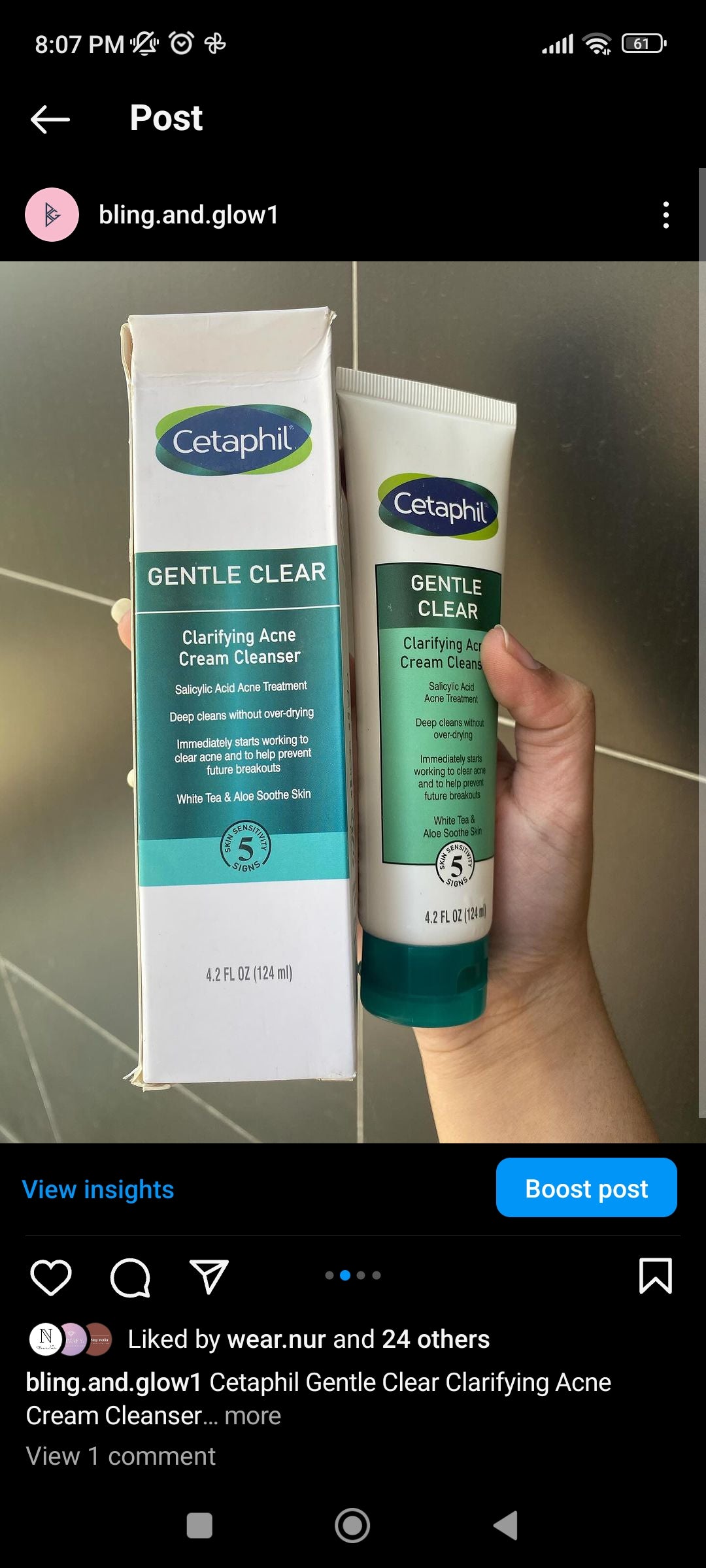 Cetaphil gentle clear clarifying acne cleanser