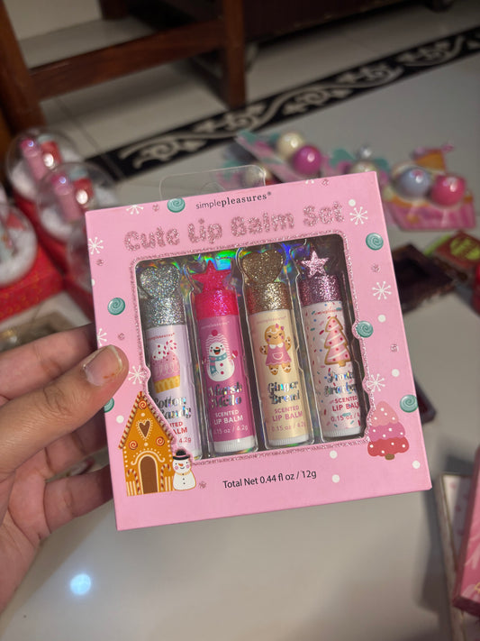 Simple Pleasures Cute Lip Balm Set