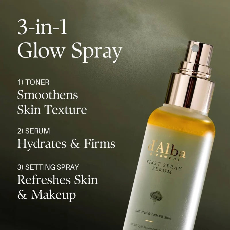 d’Alba White Truffle Vital Spray Serum | Korean Face Mist & Hydrating Serum