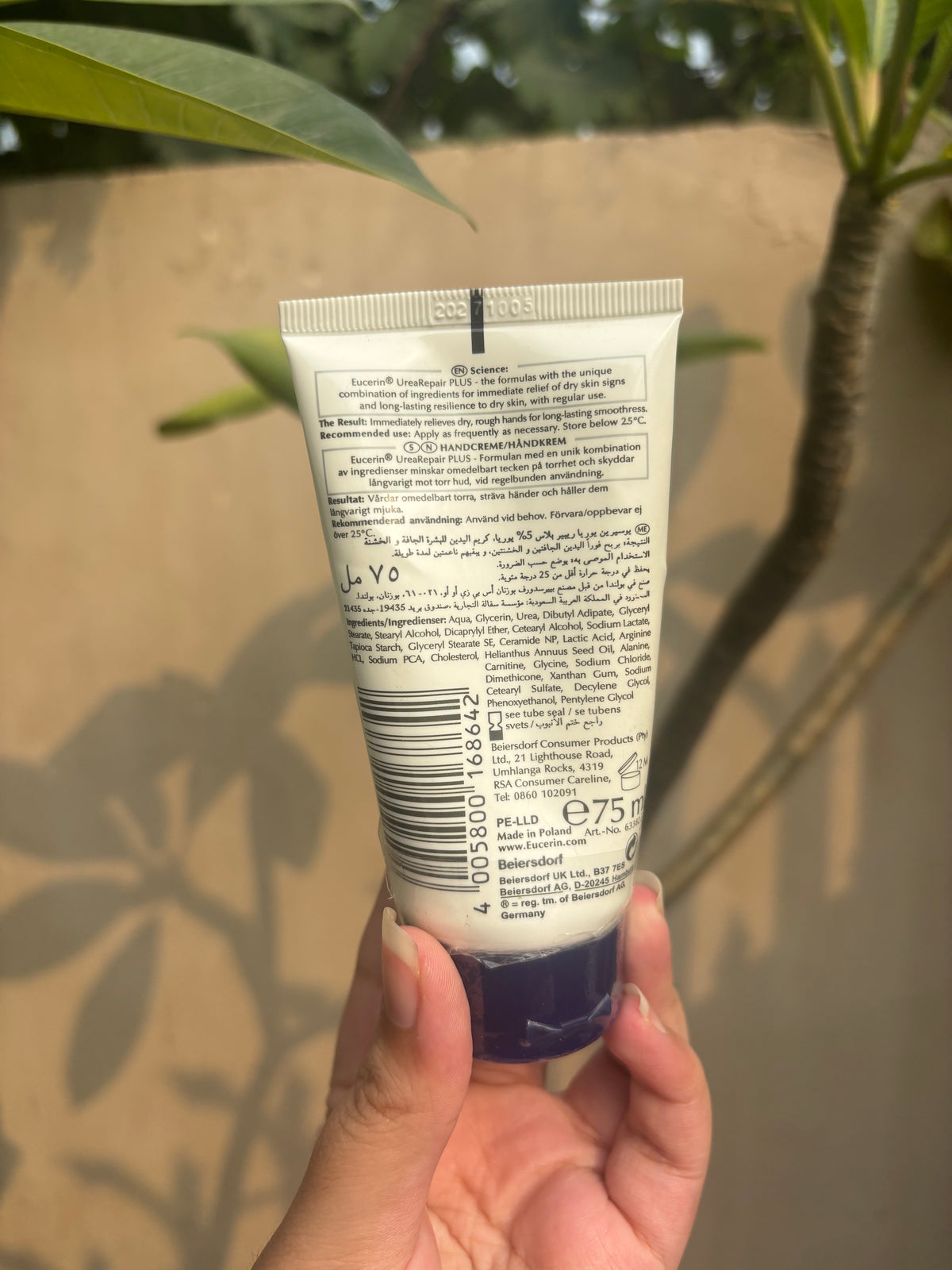 Eucerin Urea Repair Plus 5% Urea Hand Cream Immediate + 48H Dry Skin Relief