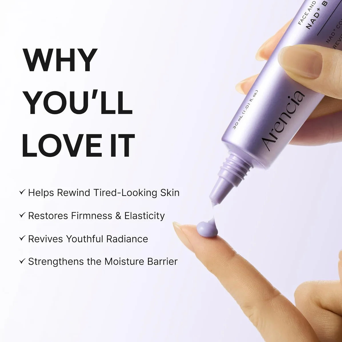 Arencia NAD+ Booster Shot 30ml | Korean Skin Booster Serum