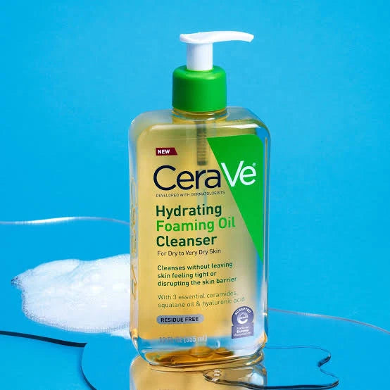 CeraVe Hydrating Foaming Oil Cleanser 237ml | Cleanser for Dry & Very Dry Skin