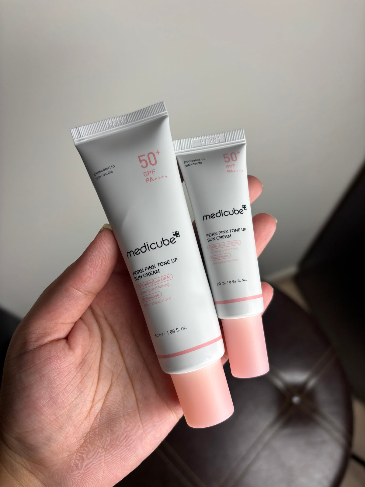 Medicube PDRN Pink Tone Up Sun Cream SPF 50+ PA++++ 50ml + 20ml | Korea