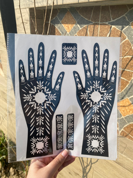 Mehndi Stencil 01