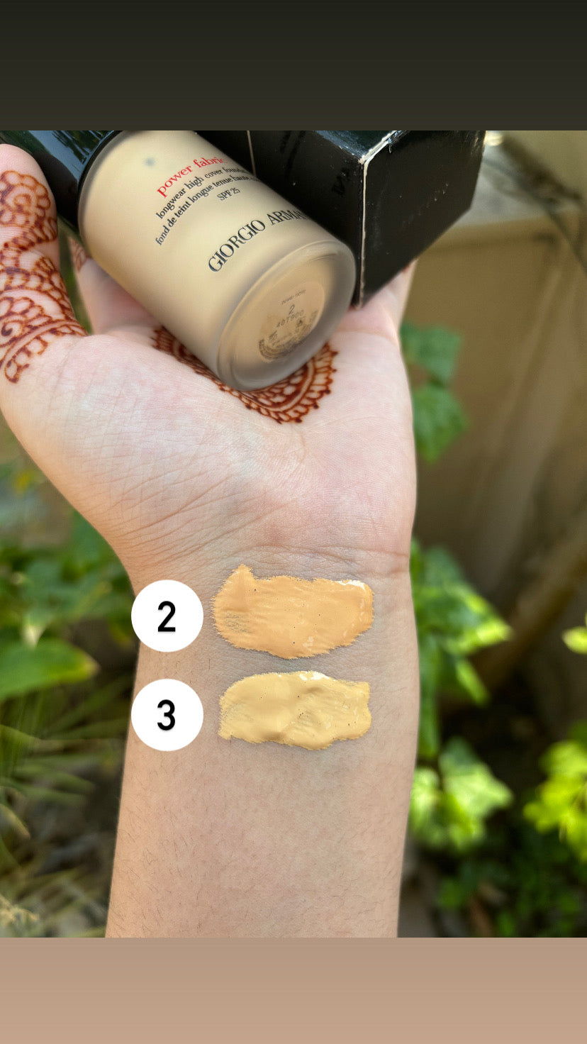 Giorgio Armani Long Wear High Cover Foundation with spf25