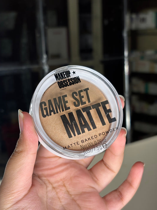 Makeup Obsession Game Set Matte Baked Powder Nissi (Suitable for fair to medium skin tones)