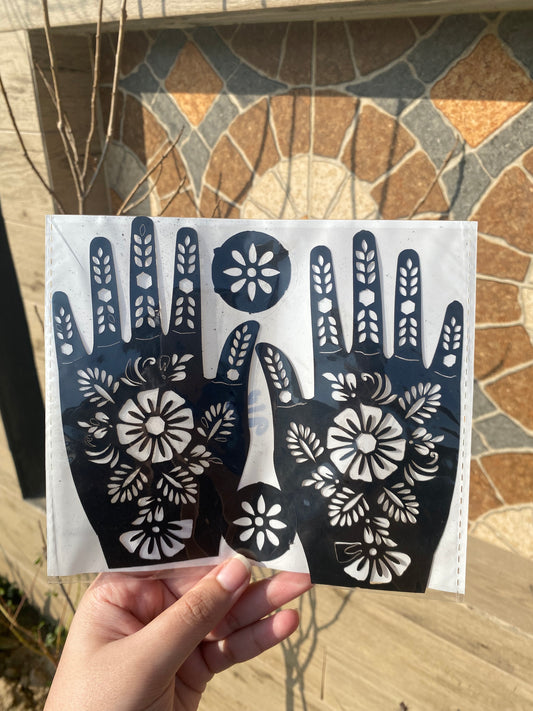 Mehndi Stencil 02